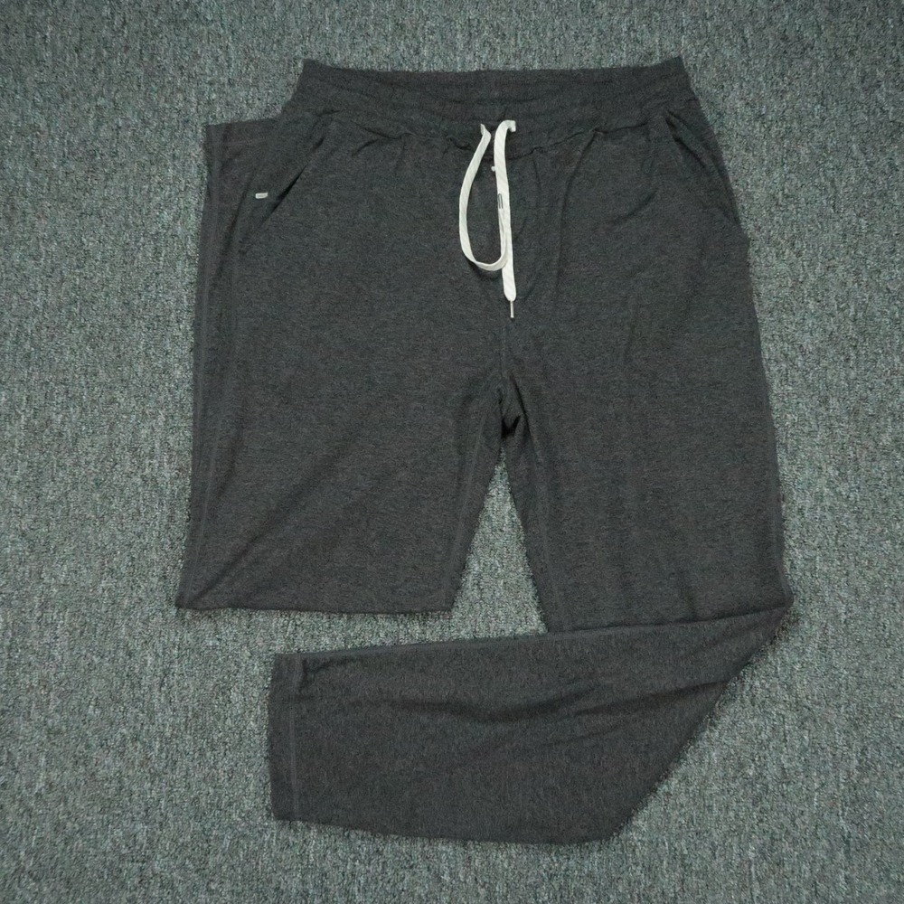 Vuori Pants Mens Medium Gray Ponto Performance Sweat Athletic Tapered